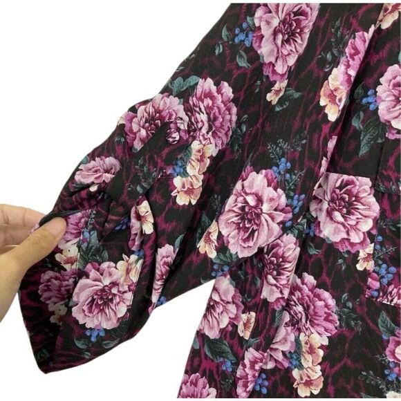 New! Torrid Purple Floral Harper Tunic Sz 5x - Picture 3 of 7